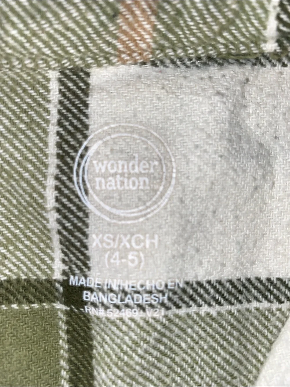 ⭐️ 3/$15 • wonder nation • Olive • Plaid • Snap-Front Shirt • Unisex •